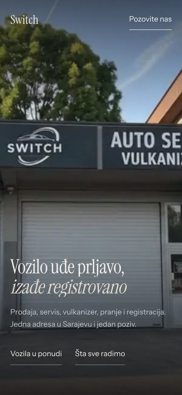 SWITCH sajt na telefonu